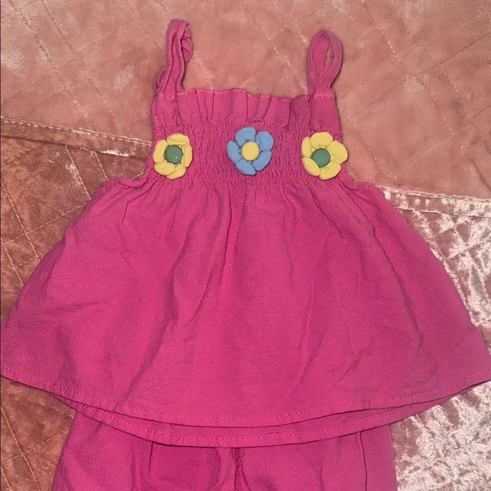 Toddler| Vibrant Pink Linen Set
